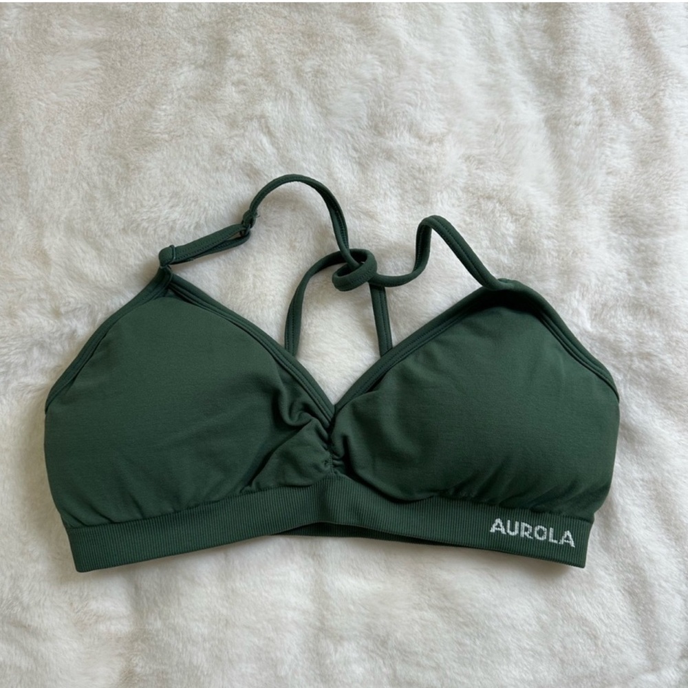 Aurola Green Sports Bra